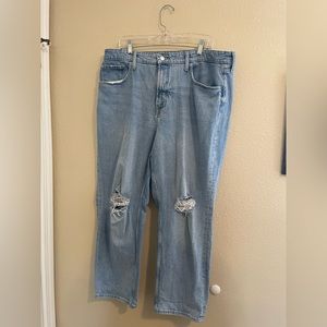 Free Assembly 90s straight jeans (walmart brand)